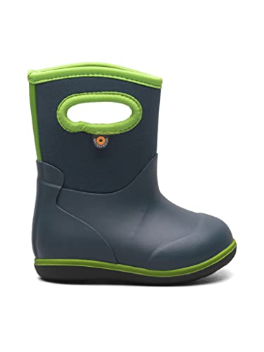 BOGS Unisex Kinder Klassische Kinderstiefel Gummistiefel, Einfarbiges Marinegrün von BOGS