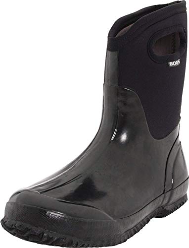 BOGS Damen Classic Mid-W Schneestiefel, Schwarz glänzend, 44 EU von BOGS