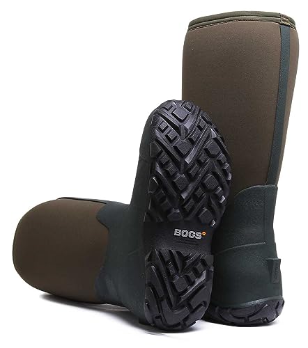 Bogs Mens Workman Tall Lightweight Olive Insulated Waterproof Wellies Boot 78585-UK 8 (EU 42) von BOGS