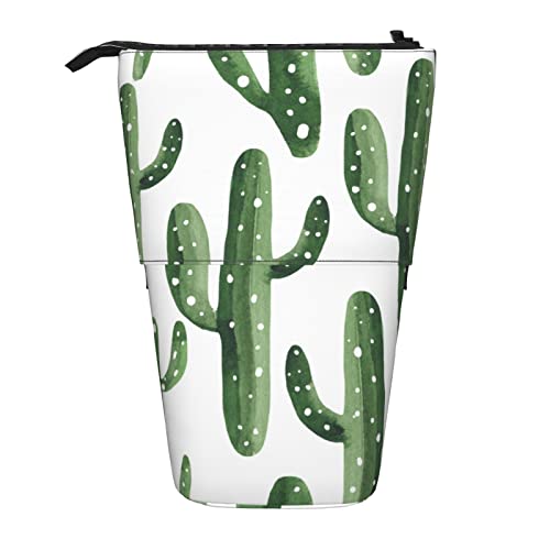 BOHHO Teleskop-Bleistifttasche, Motiv: Southwest Cactus, Federmäppchen, Stifthalter, Make-up-Tasche, Kosmetik-Organizer, Box, Unisex von BOHHO