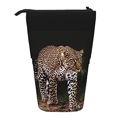 BOHHO Teleskop-Bleistifttasche, Wilde Tiere, Gepard, Federmäppchen, Stifthalter, Make-up-Tasche, Kosmetik-Organizer, Tasche, Box, Unisex von BOHHO