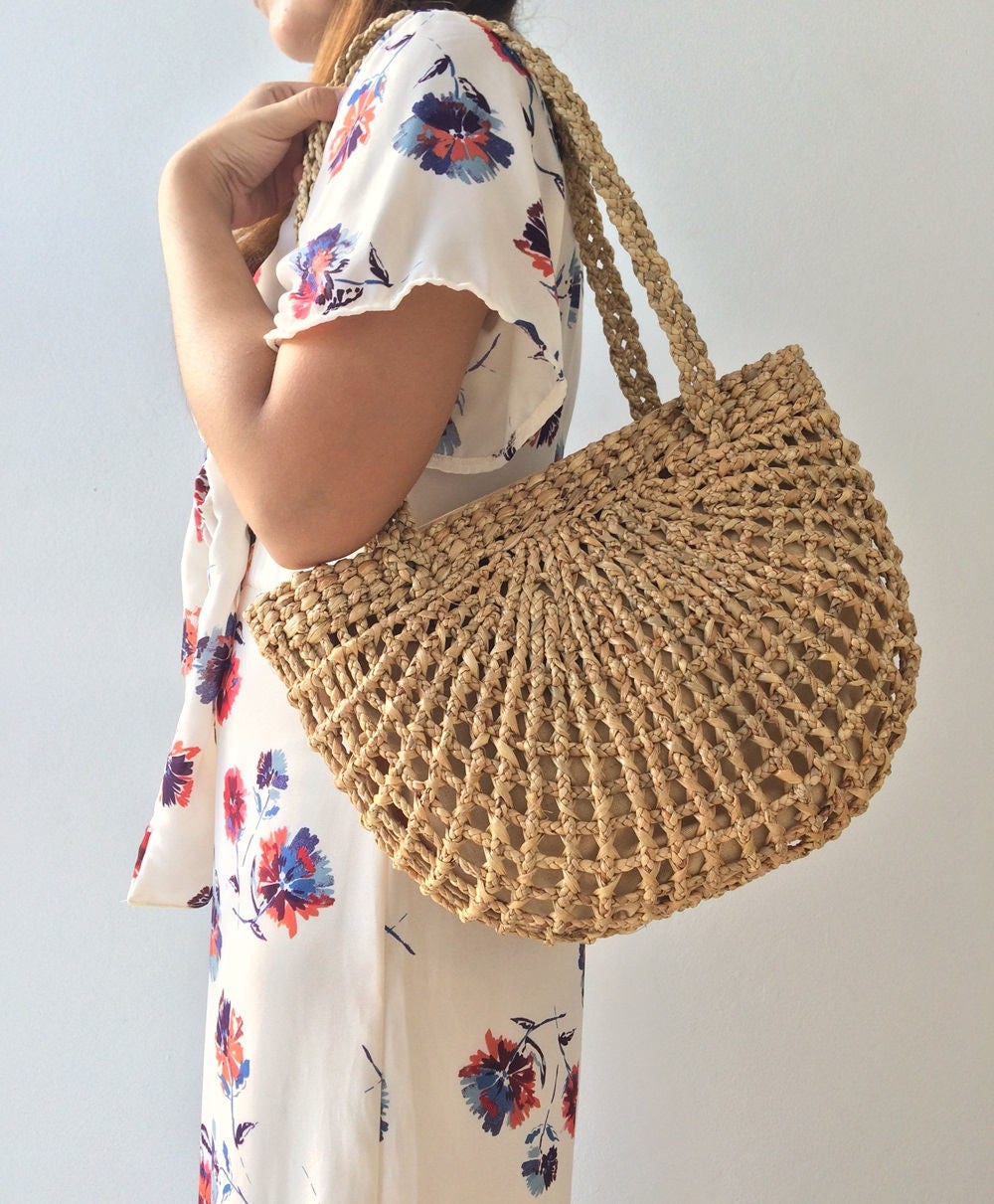 Einzigartige Brautjungfer Geschenk-Ideen/Beach Totes Stroh Tasche Korb Gewebt Handtaschen Tote Seegras Weidentasche Einzigartige Brautjungfer Geschenk-Ideen/Beach Totes Stroh Tasche Korb Gewebt Handtaschen Tote Seegras Weidentasche von BOHOPeach