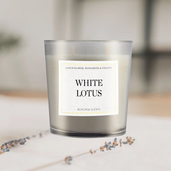 BOHORIA® Premium Signature Duftkerze White Lotus von BOHORIA