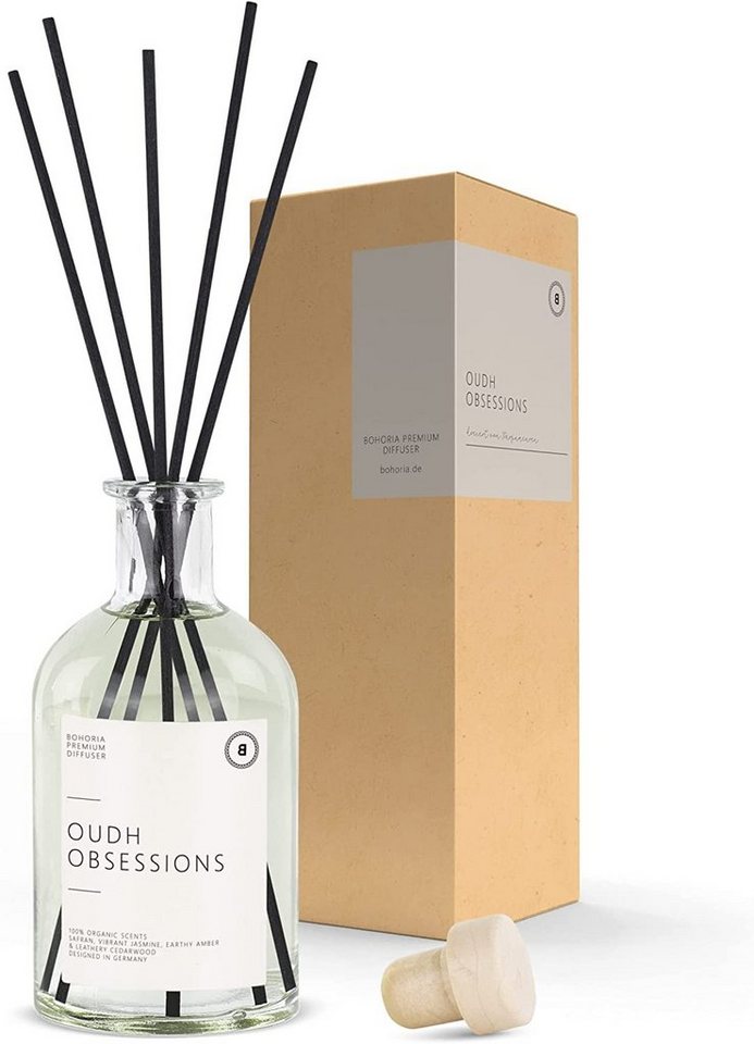 BOHORIA Duft-Set BOHORIA Raumduft mit Stäbchen, Raumduftstäbchen, Raumdiffuser, Oudh Obsessions von BOHORIA