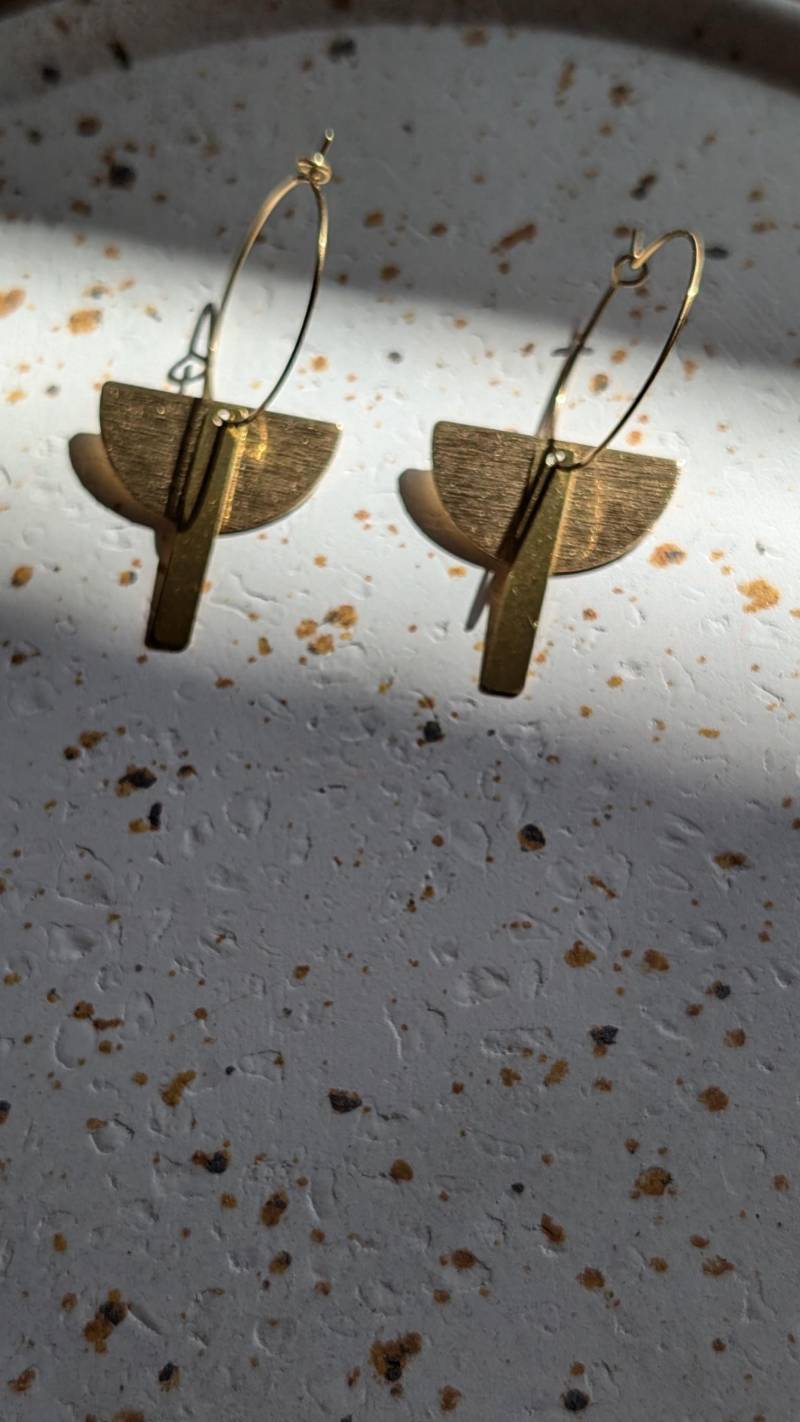 Creolen Goldfarben, Ohrringe Creolen Goldfarben, Ohrringe von BOHOVELVETSUN