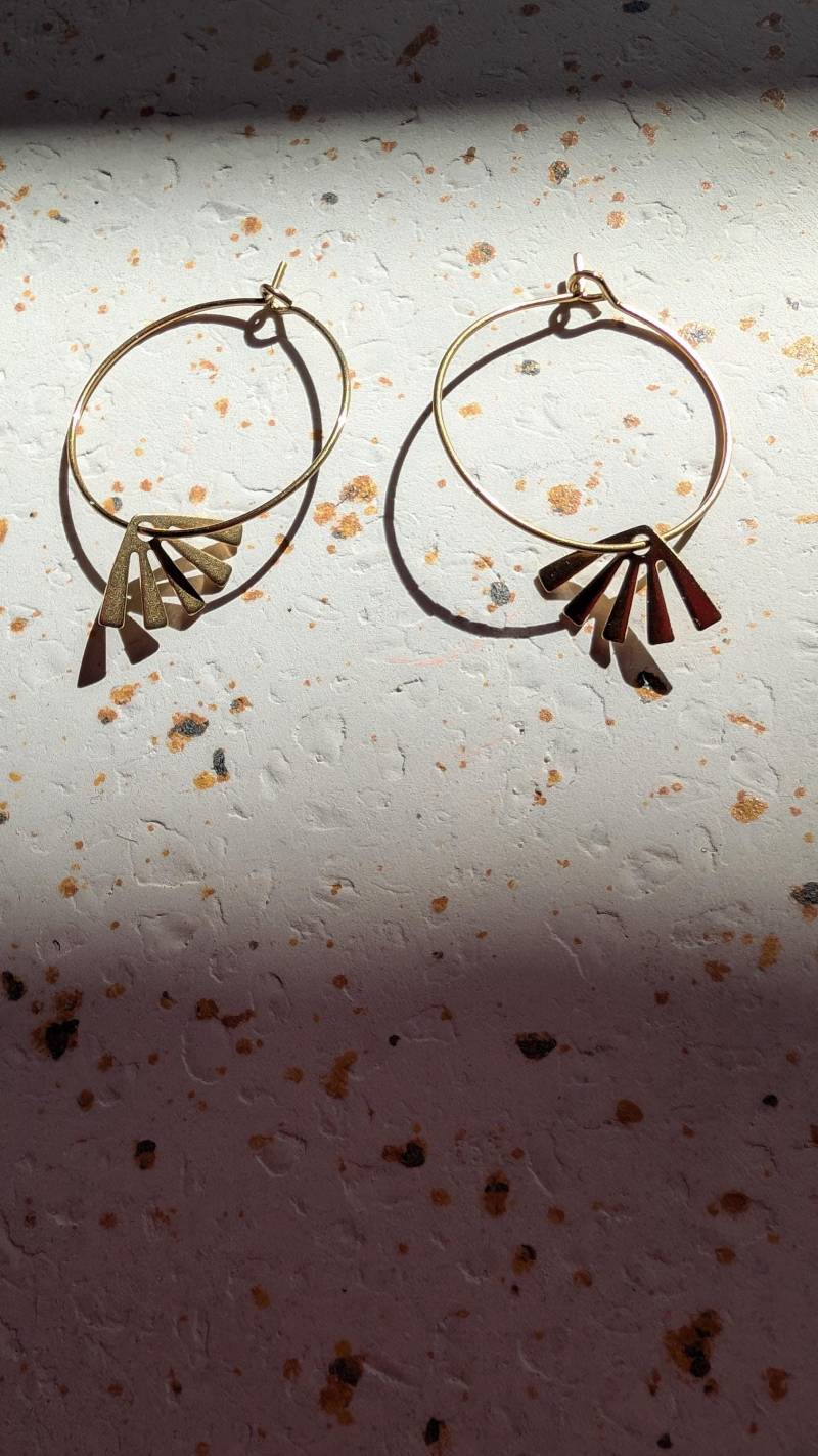 Creolen Goldfarben, Ohrringe Creolen Goldfarben, Ohrringe von BOHOVELVETSUN