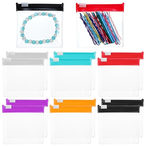 BOHUIZ 12 Stück Pillenbeutel, 7,5 x 7,5 cmTragbare Pillenbeutel Kleine Tüten mit Verschluss Mini Zip Beutel Aufbewahrungstasche Pill Organizer Wiederverschließbare Beutel von BOHUIZ
