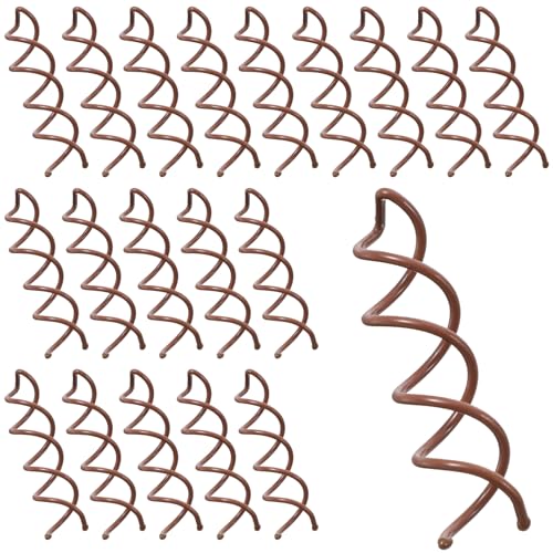 BOHUIZ 20PCS Spiral Hair Pins, Spin Pins Spiral Bobby Pins Non-Scratch Round Clip Bun Twist Stylish Bun Bobby Pins, Spin Pins for Hair Twist Screw Hair Pin for Girls Women Hair Style DIY(brown) von BOHUIZ