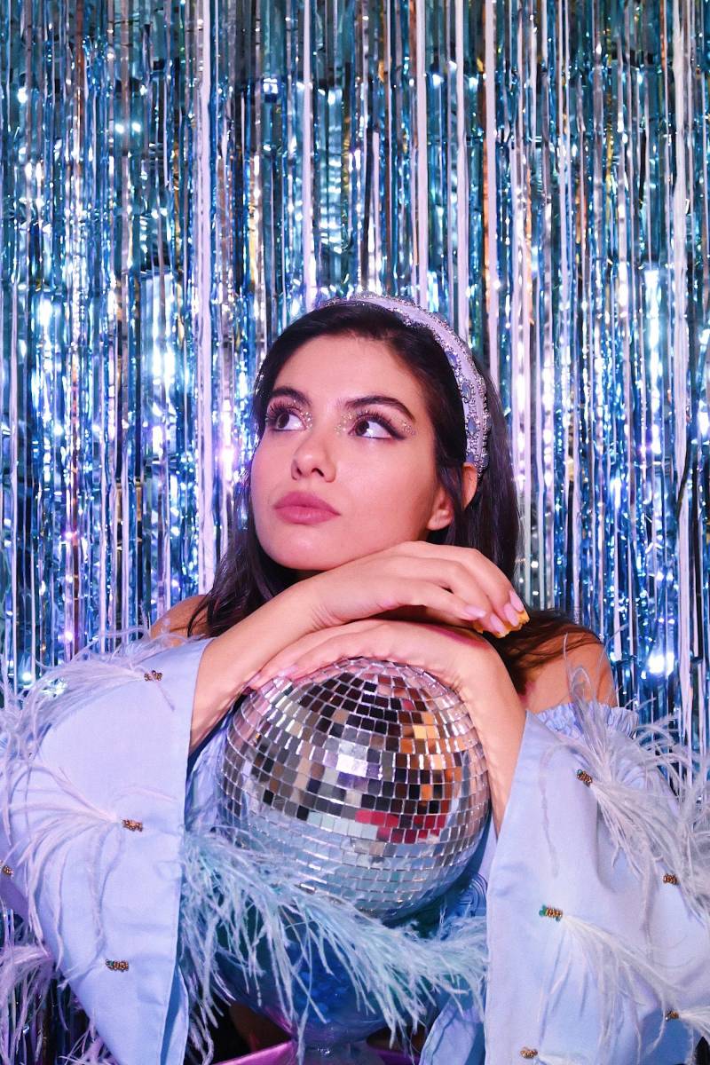 Blaue Juwelen - Strass Haarreif von BOIFEATHERED