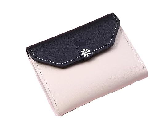BOJHGO Frauen Brieftasche Geld Tasche Damen Kurze Leder Karte Halter Mädchen Kleine Kupplung Geldbörse Münze Handtaschen Frauen Taschen Brieftasche Damen(Black) von BOJHGO