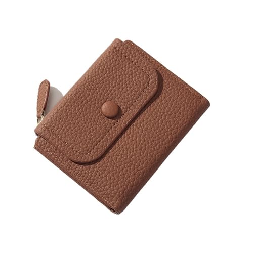 BOJHGO Kleine PU Leder Frauen Brieftasche Dame Geldbörse Tasche Weibliche Geldbörse Mädchen Geldbörse Frauen Geldbörse Brieftasche Damen(Brown) von BOJHGO