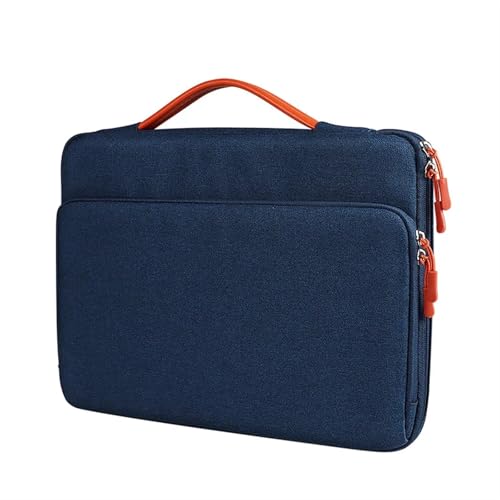 BOJHGO Laptoptasche Computertasche, Laptoptasche, stoßfeste und wasserdichte Stoffhandtasche, Laptoptasche(Blue,15-15.4 inch) von BOJHGO