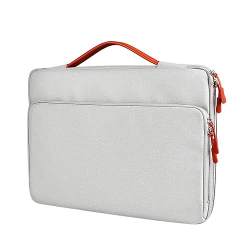 BOJHGO Laptoptasche Computertasche, Laptoptasche, stoßfeste und wasserdichte Stoffhandtasche, Laptoptasche(Elegant grey,15.6 inch) von BOJHGO