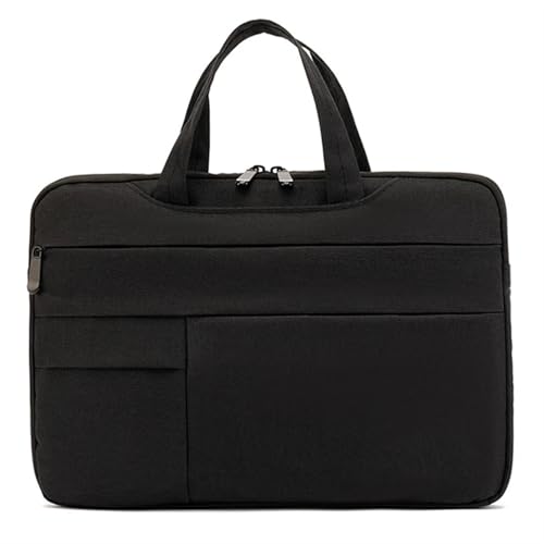 BOJHGO Laptoptasche Computertasche Wasserfeste Universal-Laptoptasche Hülle 11 12 13 14 15 15,6 Zoll Notebook Computer Handtasche Aktentasche Reisetasche(Black,11-12.5 Inch) von BOJHGO