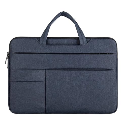 BOJHGO Laptoptasche Computertasche Wasserfeste Universal-Laptoptasche Hülle 11 12 13 14 15 15,6 Zoll Notebook Computer Handtasche Aktentasche Reisetasche(Blue,15.6 inch) von BOJHGO
