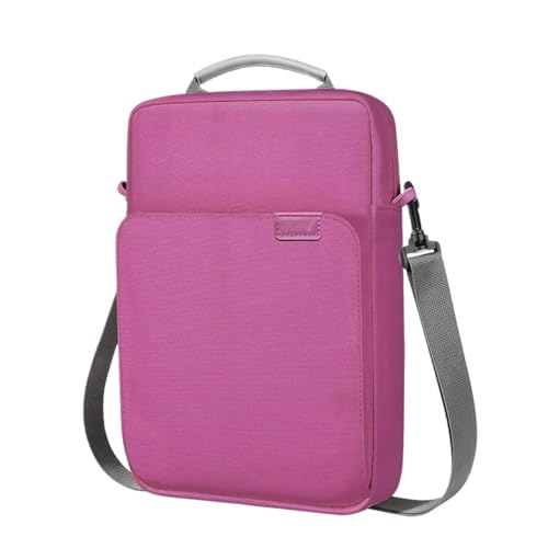BOJHGO Laptoptasche Laptop-Handtaschenhülle, wasserdichte Notebook-Tasche for 9 bis 13 Zoll Tablet, mehrere Taschen(Red,30X24X5 CM) von BOJHGO
