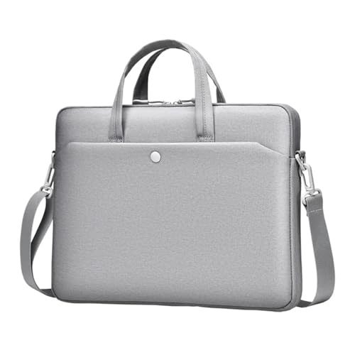 BOJHGO Laptoptasche Laptop-Hülle, Notebook-Tasche, Umhängetasche, Aktentasche, Computer-Tasche(GRAY,15.6-16.1 Inch) von BOJHGO
