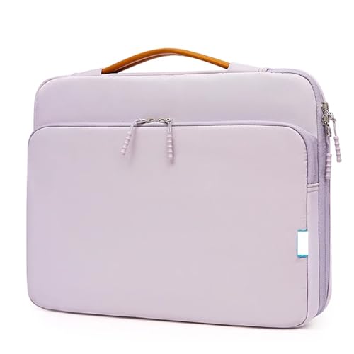 BOJHGO Laptoptasche Laptop Sleeve Tasche 13,3 14,1 15,6 Zoll Notebook Fall Tragbare Reise Tragetasche Computer Wasserdichte Handtasche(Purple,13-14 Inch) von BOJHGO