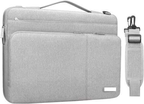 BOJHGO Laptoptasche Laptoptasche Hülle Notebook Schulter Handtasche Aktentasche Hülle Computertasche(Gray) von BOJHGO