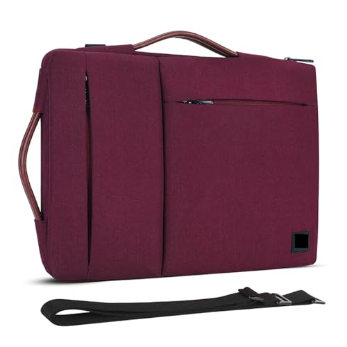 BOJHGO Laptoptasche Mehrzweck-Laptop-Hülle mit Riemen und Griff for 10 Zoll, 13 Zoll, 14 Zoll, 15,6 Zoll, 17 Zoll Laptop, stoßfeste Computer-Notebook-Tasche(15.6-inch) von BOJHGO
