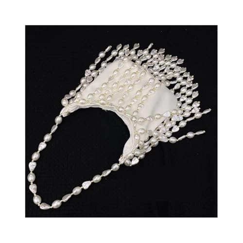 BOJHGO Perlentasche Elegante Perlentasche for Frauen Perlen Einkaufstasche handgemachte Party Perle Handtasche for Dinner-Party BOJHGO Perlentasche Elegante Perlentasche for Frauen Perlen Einkaufstasche handgemachte Party Perle Handtasche for Dinner-Party von BOJHGO