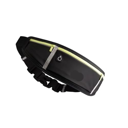 wasserdichte unsichtbare Hüfttasche for den Außenbereich, Lauf-Hüfttasche, Sport-Hüfttasche, Herren- und Damenmodelle, versteckte Fitnesstasche Für Herren(Black) von BOJHGO