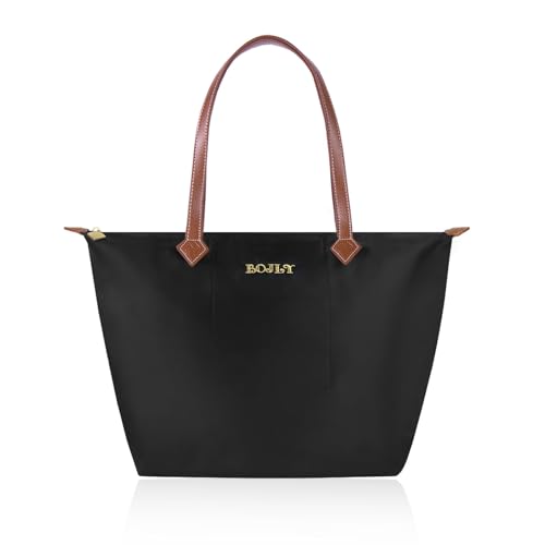 BOJLY Große Tote Bag Damen – Wasserdichte Umhängetasche mit Reißverschluss für Reisen, Schule & Arbeit – Leichte Faltbare Shopper Tasche für Einkaufen & Alltag (Rostbraun) BOJLY Große Tote Bag Damen – Wasserdichte Umhängetasche mit Reißverschluss für Reisen, Schule & Arbeit – Leichte Faltbare Shopper Tasche für Einkaufen & Alltag (Rostbraun) von BOJLY