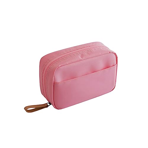 BOKIOESDE Make up Organizer Behälter mit großer Kapazität für den Außenbereich, Kosmetiktasche, Kulturbeutel, Reißverschlusstasche, Reise Schönheitswerkzeuge, Rosa von BOKIOESDE