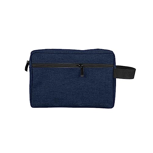 BOKIOESDE Reise Männer Kulturbeutel Container Kapazität Frauen Make up Taschen wasserdichte Damen Organizer Waschen Toilettenartikel Handtasche, Dunkelblau von BOKIOESDE