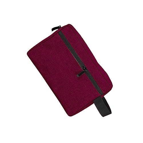 BOKIOESDE Reise Männer Kulturbeutel Container Kapazität Frauen Make up Taschen wasserdichte Damen Organizer Waschen Toilettenartikel Handtasche, Weinrot von BOKIOESDE