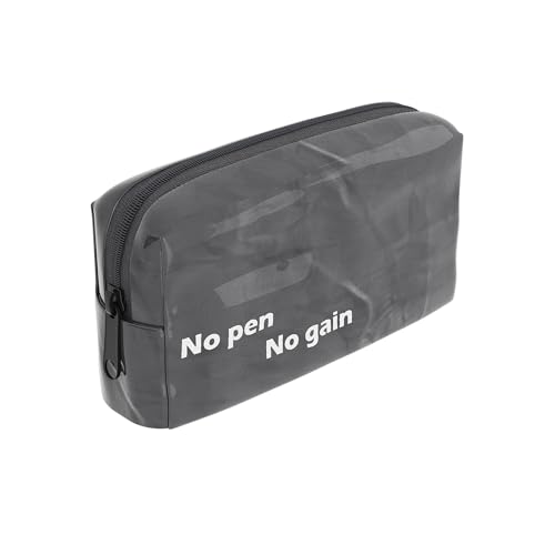 BOLDFOX Federmäppchen mit großem Fassungsvermögen, einzigartiges Federmäppchen, wasserdichte Stifttasche, persönlicher Schreibwaren-Organizer (grau) von BOLDFOX