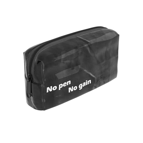 BOLDFOX Federmäppchen mit großem Fassungsvermögen, einzigartiges Federmäppchen, wasserdichte Stifttasche, persönlicher Schreibwaren-Organizer (schwarz) von BOLDFOX