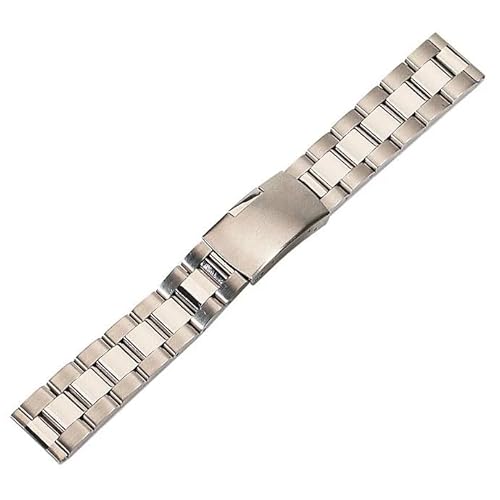 BOLEXA 26mm 24mm 22mm 20mm 18mm Edelstahl Uhrenarmband Klassisches Metallarmband for Smart Watch Strap Männer Frauen (Color : Silver, Size : 24mm) von BOLEXA