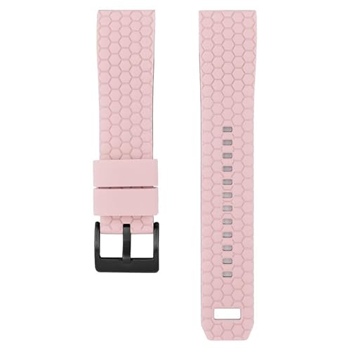 BOLEXA Silikonarmband Universal Sport Silikon Armband 20mm 22mm Dual Farben Weiche Gummi Armband Handgelenk Armband Gürtel Quick Release Uhr band (Color : Pink black buckle, Size : 22mm) von BOLEXA