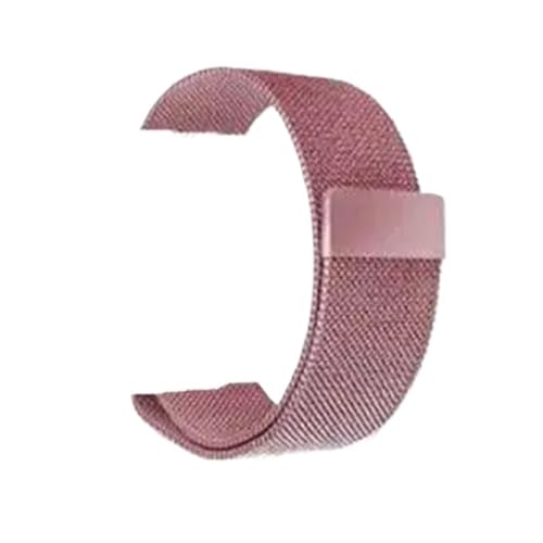 BOLEXA edelstahl uhrenarmband 12mm-22mm Edelstahl Quick Release Mesh Armband Männer Frauen Magnetische Smart Strap Mit Werkzeug (Color : Rose pink, Size : 18mm) von BOLEXA