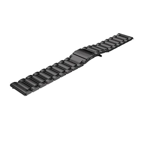 BOLEXA edelstahl uhrenarmband 18 20 22 24mm Quick Release Edelstahl Uhrenarmband for Frauen Männer Universal Armband Uhr Zubehör Mit Werkzeug (Color : Schwarz, Size : 24mm) von BOLEXA