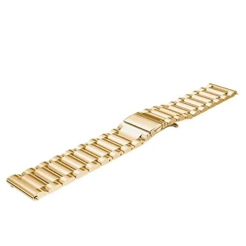 BOLEXA edelstahl uhrenarmband 18 20 22 24mm Quick Release Stahl Uhrenarmband for Frauen Männer Universal Armband Uhr Zubehör Mit Werkzeug (Color : Gold, Size : 22mm) von BOLEXA