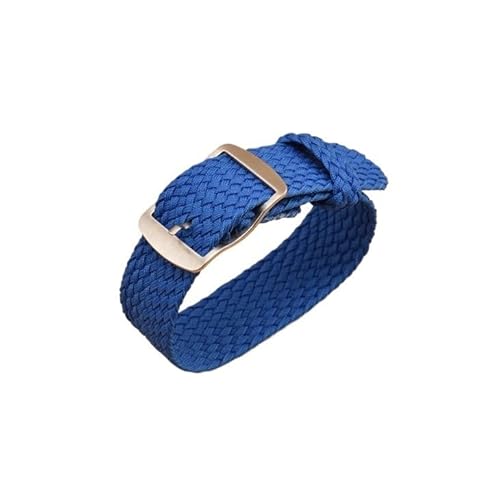 BOLEXA nato strap 14 mm 16 mm 18 mm 20 mm 22 mm Sport-Nylon-Uhrenarmband ohne Loch. Ersetzen Sie das gewebte Armband mit Stiften Nylon Uhrenarmbänder (Color : Blau, Size : 18mm) von BOLEXA