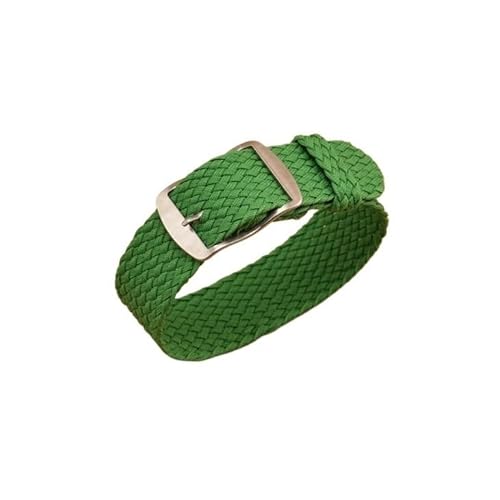 BOLEXA nato strap 14 mm 16 mm 18 mm 20 mm 22 mm Sport-Nylon-Uhrenarmband ohne Loch. Ersetzen Sie das gewebte Armband mit Stiften Nylon Uhrenarmbänder (Color : Grün, Size : 16mm) von BOLEXA