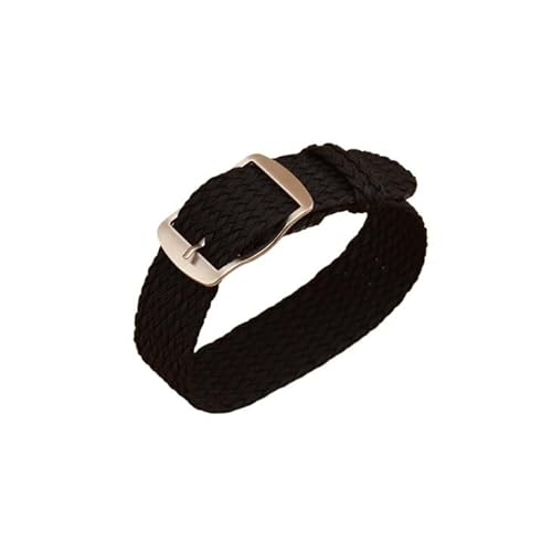 BOLEXA nato strap 14 mm 16 mm 18 mm 20 mm 22 mm Sport-Nylon-Uhrenarmband ohne Loch. Ersetzen Sie das gewebte Armband mit Stiften Nylon Uhrenarmbänder (Color : Schwarz, Size : 14mm) von BOLEXA