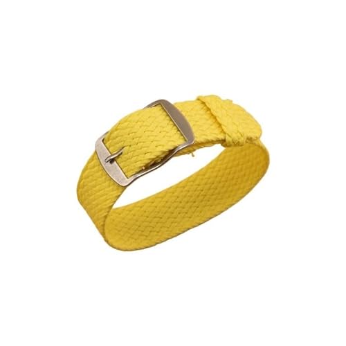 BOLEXA nato strap 14 mm 16 mm 18 mm 20 mm 22 mm Sport-Nylon-Uhrenarmband ohne Loch. Ersetzen Sie das gewebte Armband mit Stiften Nylon Uhrenarmbänder (Color : Yellow, Size : 14mm) von BOLEXA