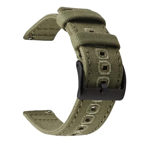 BOLEXA nato strap 18mm 20mm 22mm Uhrenarmband Sportgewebe Stoffarmband Ersetzen Metallschnalle Nylon Handgelenk Armband Gürtel mit Stiften Nylon Uhrenarmbänder (Color : Army Green, Size : 22mm) von BOLEXA