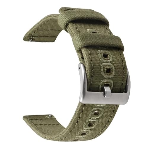 BOLEXA nato strap 18mm 20mm 22mm Uhrenarmband Sportgewebe Stoffarmband Ersetzen Metallschnalle Nylon Handgelenk Armband Gürtel mit Stiften Nylon Uhrenarmbänder (Color : Army GreenA, Size : 18mm) von BOLEXA