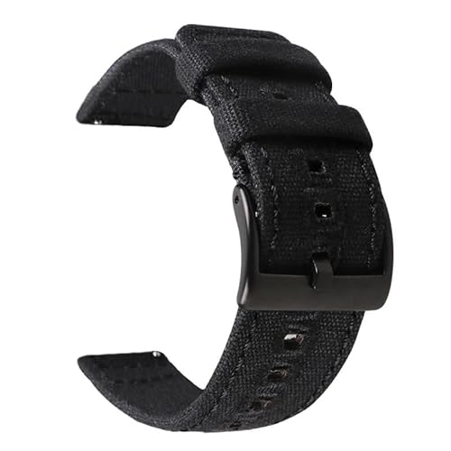 BOLEXA nato strap 18mm 20mm 22mm Uhrenarmband Sportgewebe Stoffarmband Ersetzen Metallschnalle Nylon Handgelenk Armband Gürtel mit Stiften Nylon Uhrenarmbänder (Color : Black black, Size : 18mm) von BOLEXA