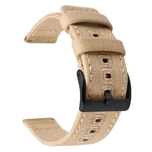 BOLEXA nato strap 18mm 20mm 22mm Uhrenarmband Sportgewebe Stoffarmband Ersetzen Metallschnalle Nylon Handgelenk Armband Gürtel mit Stiften Nylon Uhrenarmbänder (Color : Khaki black, Size : 18mm) von BOLEXA