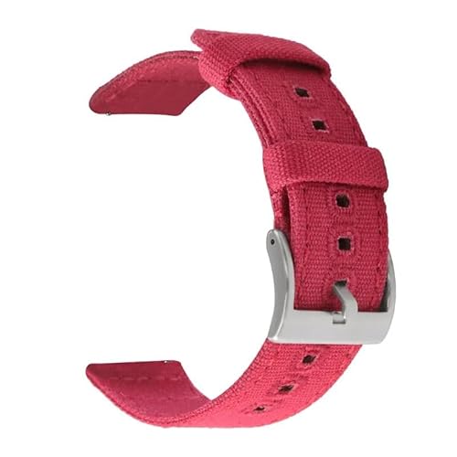 BOLEXA nato strap 18mm 20mm 22mm Uhrenarmband Sportgewebe Stoffarmband Ersetzen Metallschnalle Nylon Handgelenk Armband Gürtel mit Stiften Nylon Uhrenarmbänder (Color : Red silver, Size : 18mm) von BOLEXA