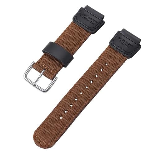 BOLEXA nato strap Nylon Canvas Armband Quick Release Armband 18mm Männer Frauen Armband Ersatz Atmungsaktive Uhr Zubehör Nylon Uhrenarmbänder (Color : Braun, Size : 18mm) von BOLEXA