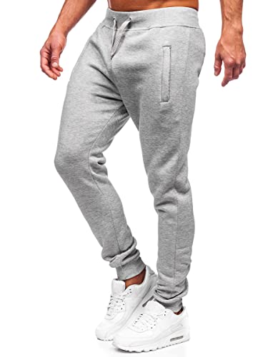 BOLF Herren Sporthose Jogginghose Trainingshose Fitnesshose Fußballhose Jogger Sweathose Jogpants Sweatpants Slim Fit Street Style XW06 Grau XL [6F6] von BOLF