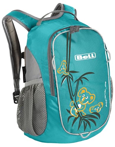 BOLL KOALA 10 Kinderrucksack ab 105 cm – Leicht Rucksack für Kinder ab 3 Jahren 10L Ergonomisch mit Reflektierenden Elementen Ideal für Kindergarten & Freizeit (turquoise) von BOLL