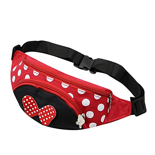 Kinder Bauchtasche mit niedlichem Pokla-Punkt-Schleife, Mini-Umhängetasche, börse für Mädchen, Kleinkinder, Sport, Reisen, rot (Rot) - BObb-21041375B-01 von BOLLEY JOSS